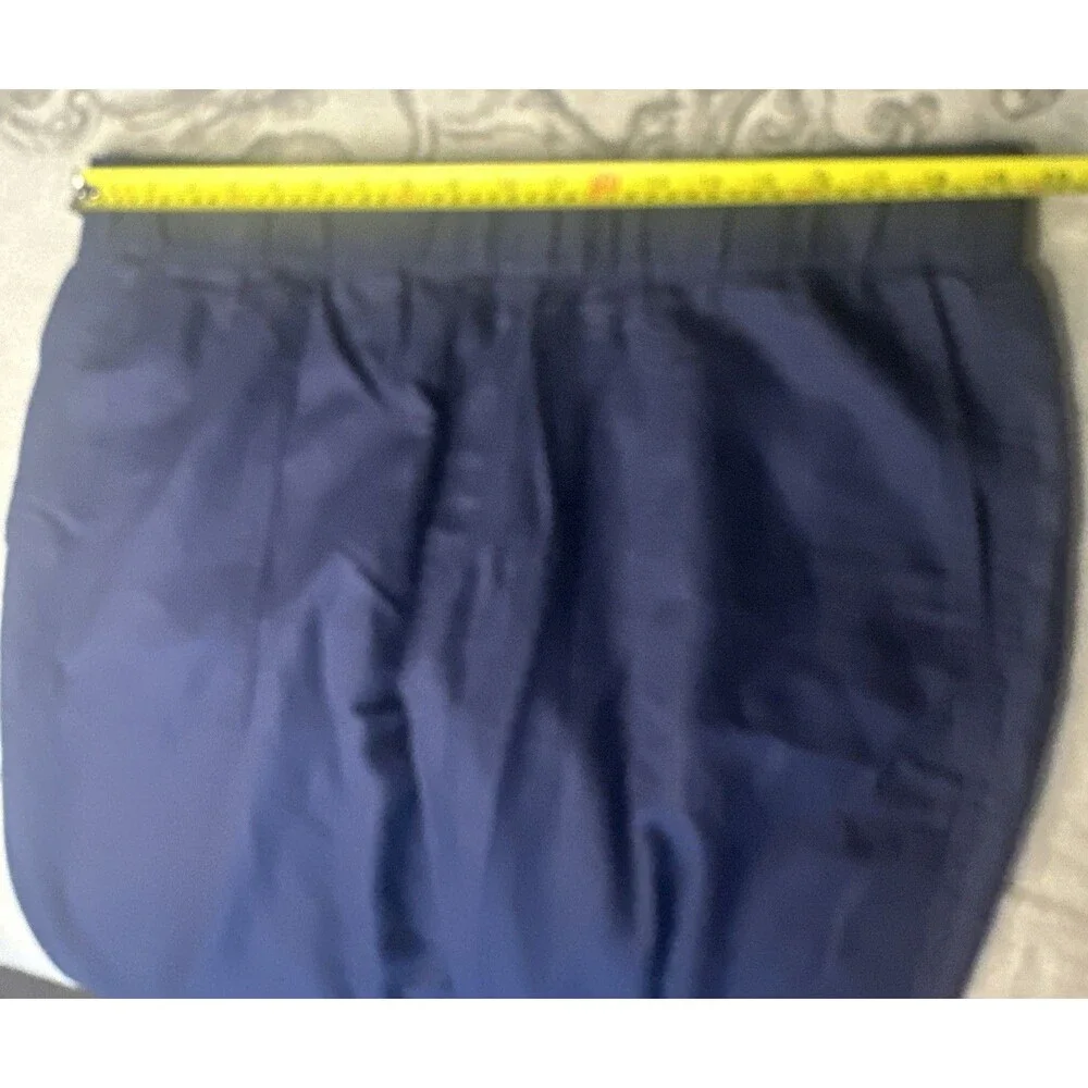 Banana Republic Linen Blend Tapered Crop Pull-On Pant - XL - BLUE